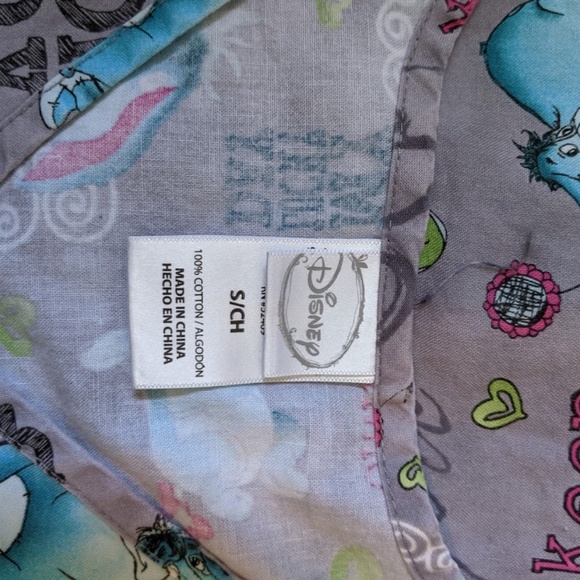 Disney Eeyore Winnie the Pooh Scrub Top Short - Picture 5 of 5